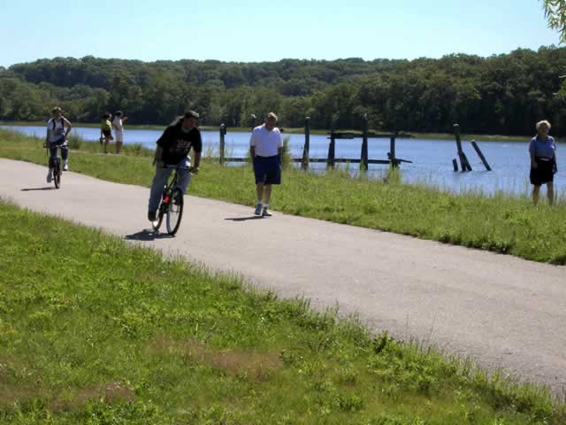 Biking and Walking Along the Waterfront